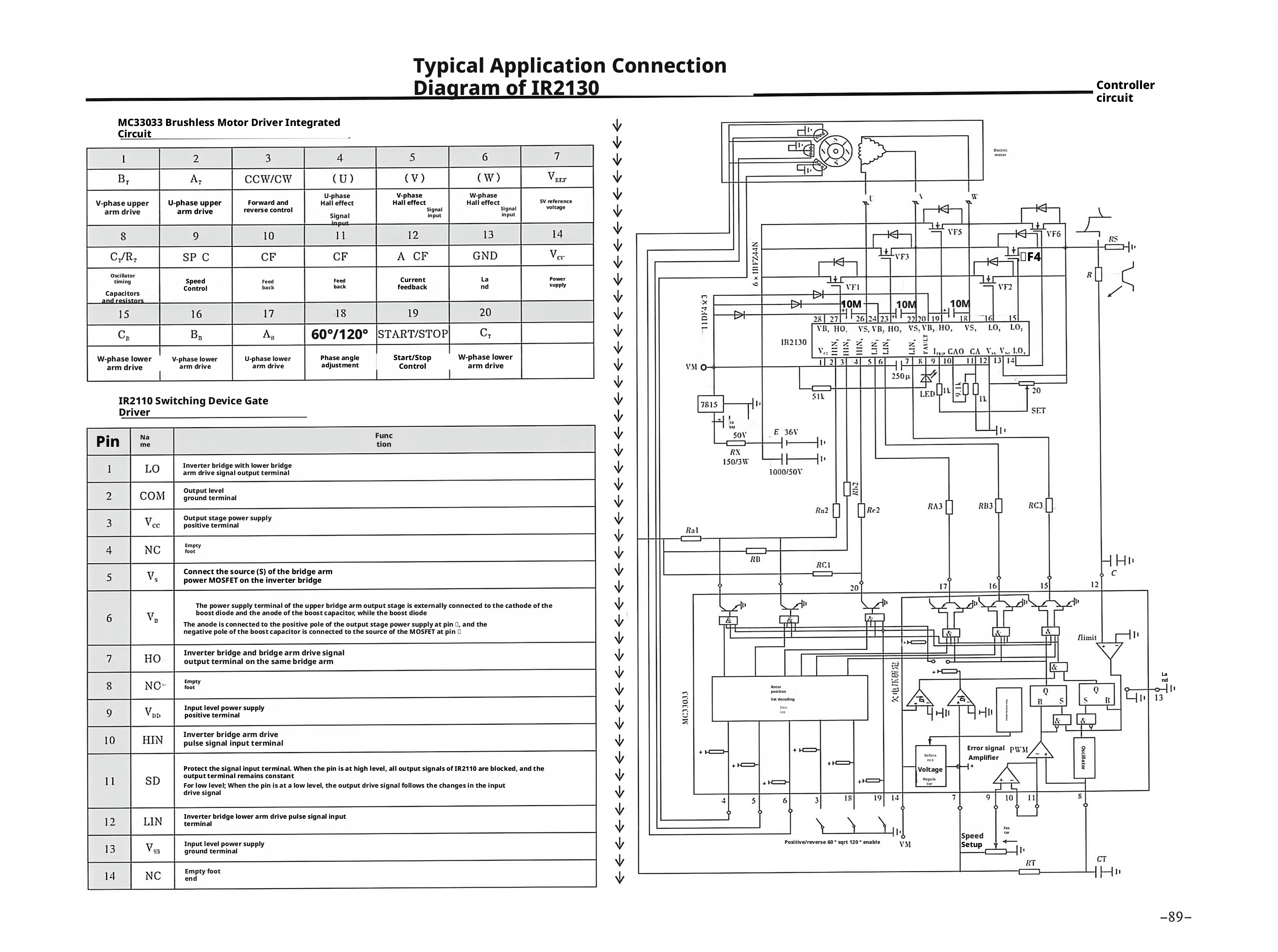 IR2130典型应用连接图