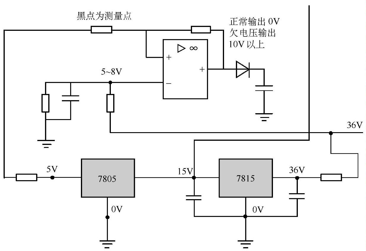 有刷控制器电源故障测量点