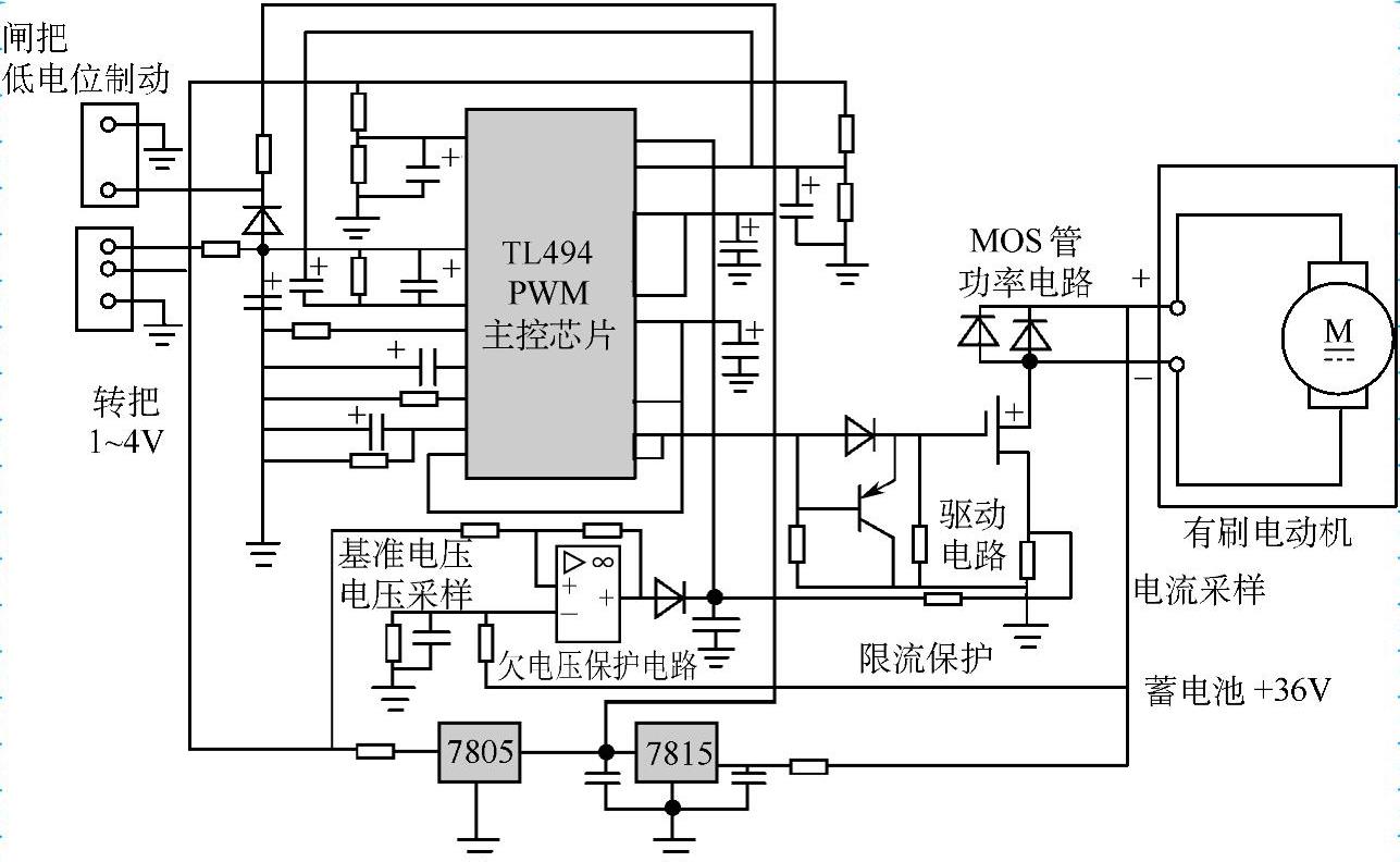 ZK3610A有刷控制器的电路