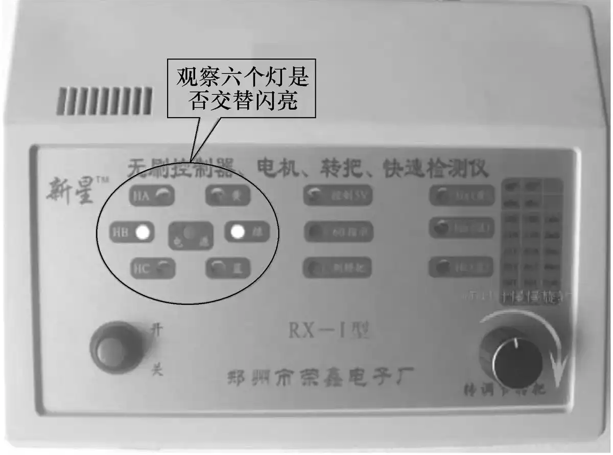 测试控制器性能操作示意图