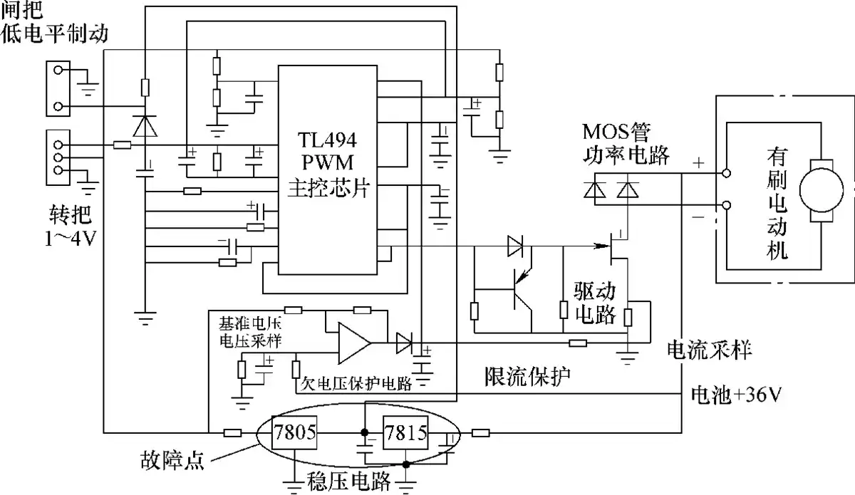 电动自行车有刷控制器电路原理