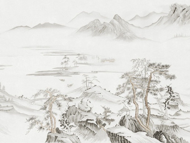 夔艺雌黄-杜甫江汉风帆